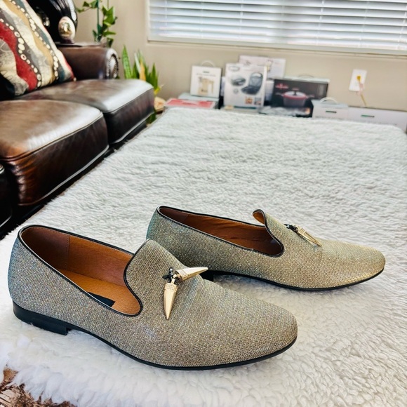 Steve Madden Metallic Silver Slide On/Loafers Men’s Shoes size 10M main image 12